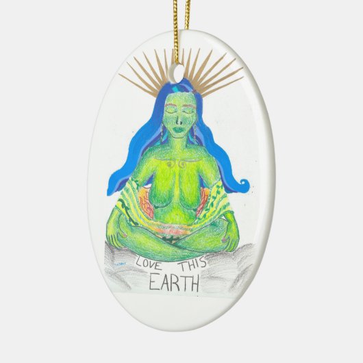 Ornament met Moeder Aarde. (Links)