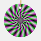 Ornament met neondraaiend wiel (Voorkant)