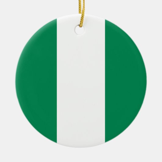 Ornament met Nigeriaanse vlag (Voorkant)