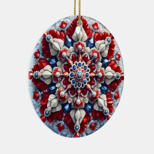 Ornament met Noorse kleuren Design (Rechts)