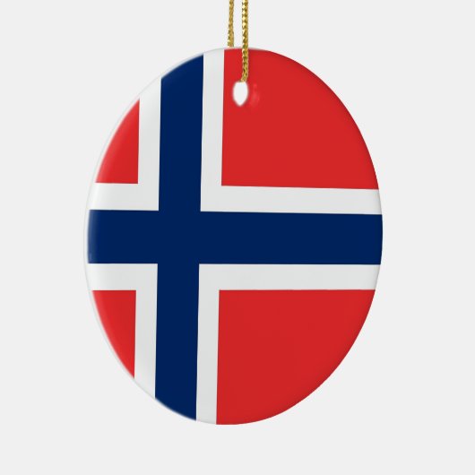 Ornament met Noorse vlag (Rechts)