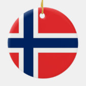 Ornament met Noorse vlag (Achterkant)