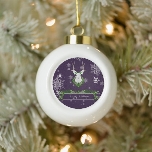 Ornament met Paarse rendieromhulling (Boom)