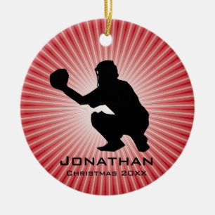 Ornament met persoonlijke honkbal (Catcher)