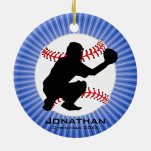 Ornament met persoonlijke honkbal (Catcher)