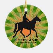 Ornament met persoonlijke paardenrugleuning (Achterkant)