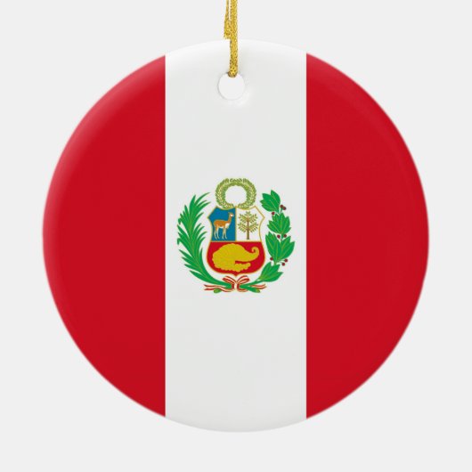 Ornament met Peruaanse vlag (Achterkant)