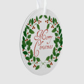 Ornament met pretkerst (voorkant)