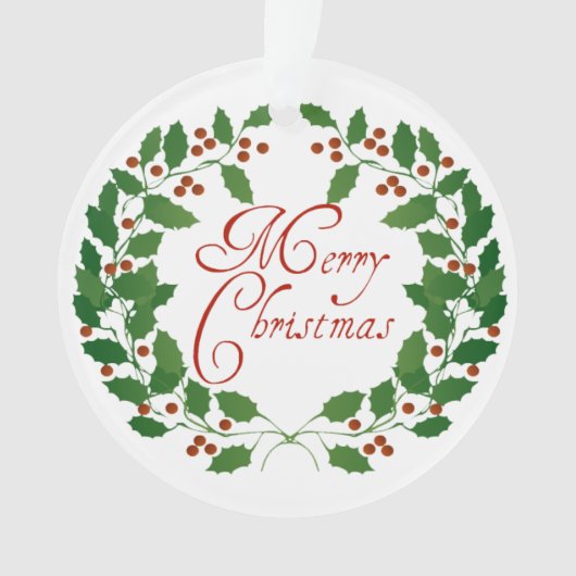 Ornament met pretkerst (voorkant)