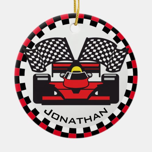 Ornament met raceontwerp voor rackauto's (Voorkant)