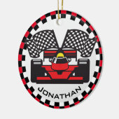 Ornament met raceontwerp voor rackauto's (Links)