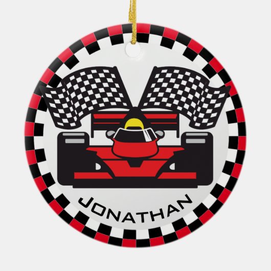 Ornament met raceontwerp voor rackauto's (Achterkant)