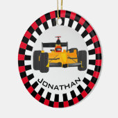 Ornament met raceontwerp voor rackauto's (Links)