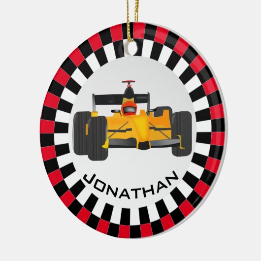 Ornament met raceontwerp voor rackauto's (Links)