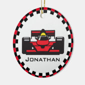 Ornament met raceontwerp voor rackauto's (Links)