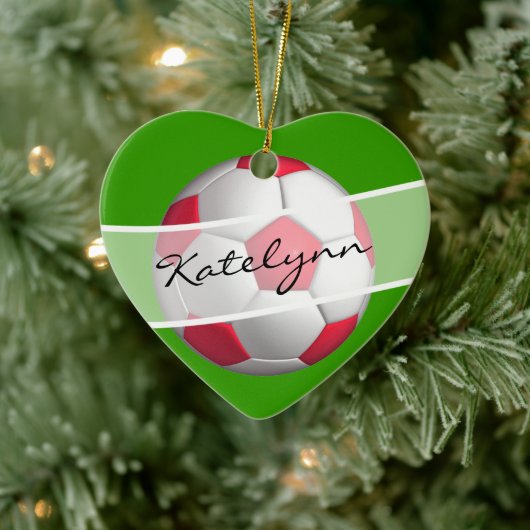 Ornament met rode en groene Voetballen kerstbomen (Boom)