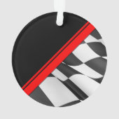 Ornament met rode stremmen (achterkant)