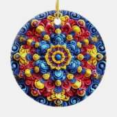 Ornament met Roemeense kleuren Design (Achterkant)