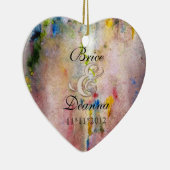 Ornament met roze mist champagne Wedding for (Rechts)