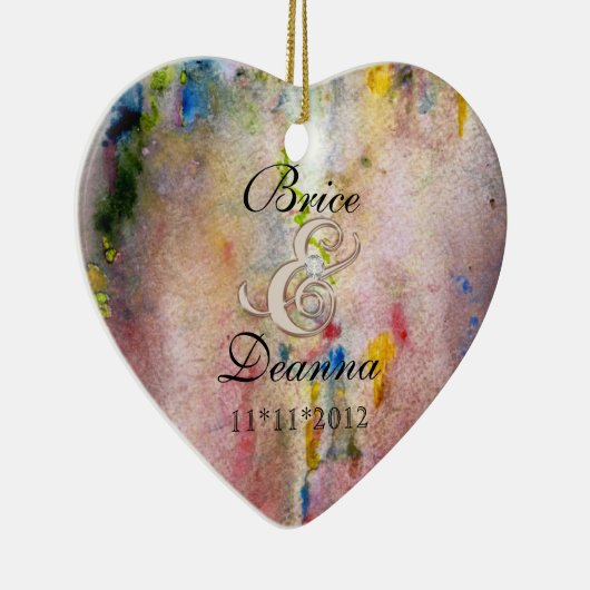 Ornament met roze mist champagne Wedding for (Rechts)