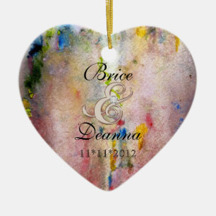 Ornament met roze mist champagne Wedding for