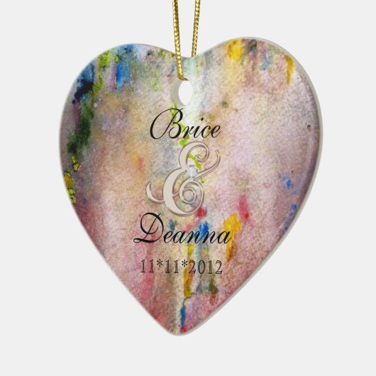 Ornament met roze mist champagne Wedding for (Links)