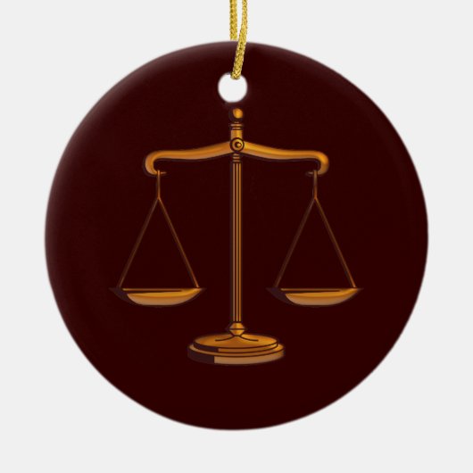 Ornament met Scales of Justice (Voorkant)