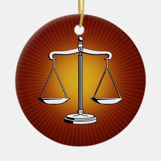 Ornament met Scales of Justice (Voorkant)