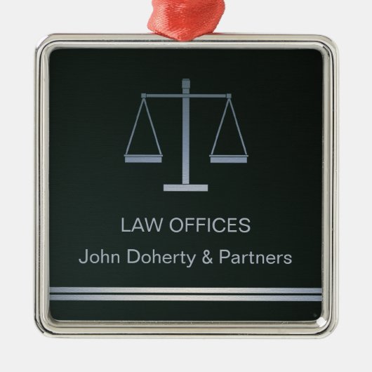 Ornament met schalen van justitie (Voorkant)