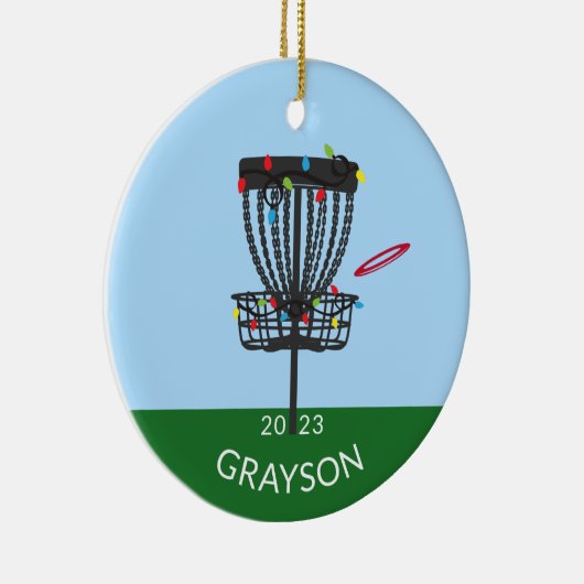 Ornament met schijfgolf-monogram (Rechts)