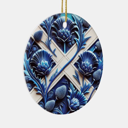Ornament met Scottish Thistles Design (Rechts)