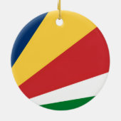 Ornament met Seychellen Kleuren Design (Achterkant)