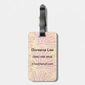 Ornament met tarweoren bagagelabel (Achterkant verticaal)