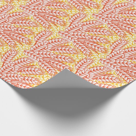 Ornament met tarweoren cadeaupapier (Hoek)