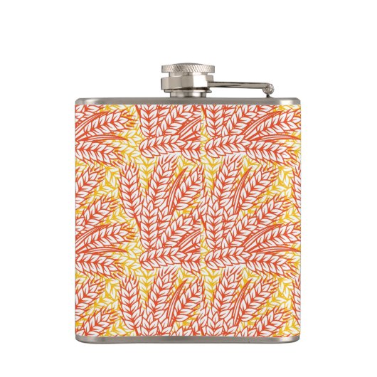 Ornament met tarweoren heupfles (Achterkant)