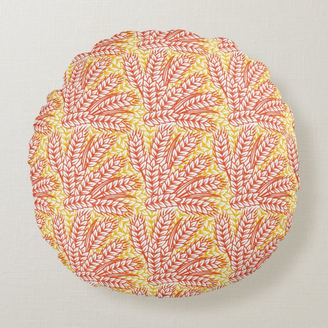 Ornament met tarweoren rond kussen (Voorkant)