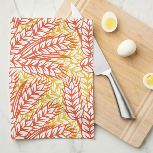 Ornament met tarweoren theedoek (Quarter Fold)