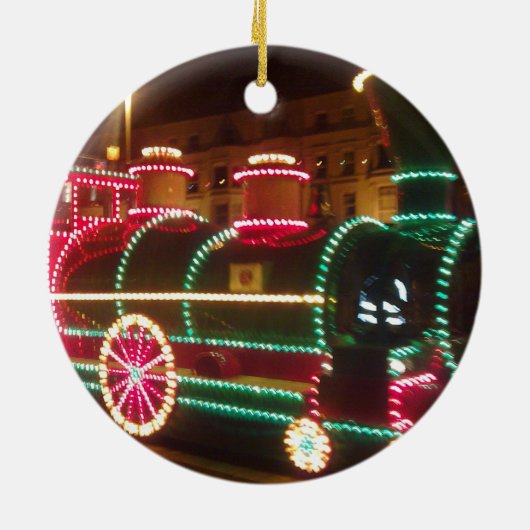 Ornament met tramtrein Blackpool (Achterkant)