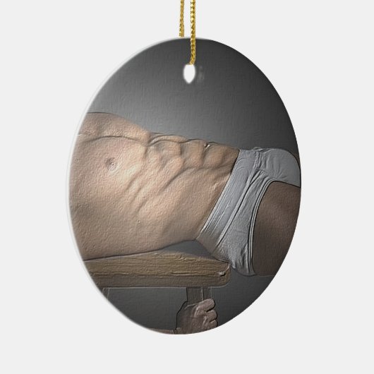 Ornament met tweeslauw witte briefs (Rechts)