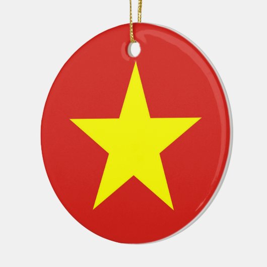 Ornament met Vietnamese vlag (Links)