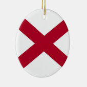 Ornament met vlag van Alabama (Rechts)