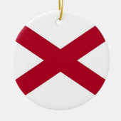 Ornament met vlag van Alabama (Voorkant)