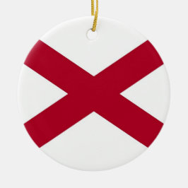 Ornament met vlag van Alabama