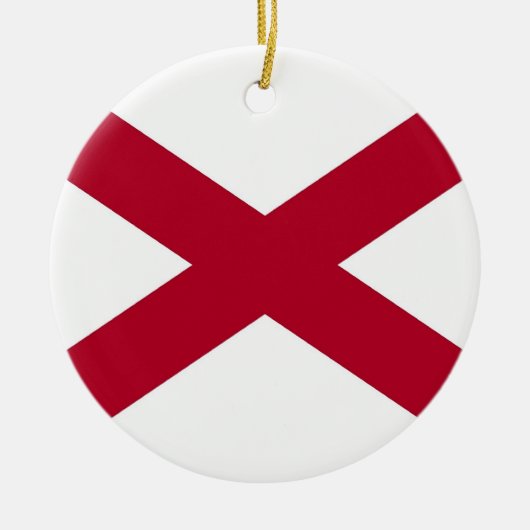 Ornament met vlag van Alabama (Voorkant)