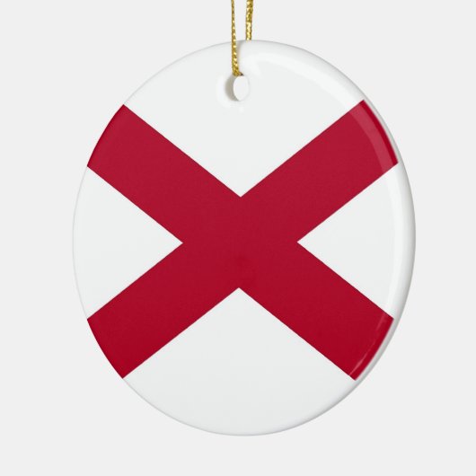 Ornament met vlag van Alabama (Links)