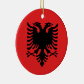 Ornament met vlag van Albanië (Rechts)