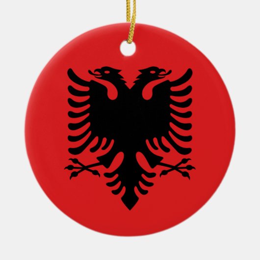 Ornament met vlag van Albanië (Voorkant)