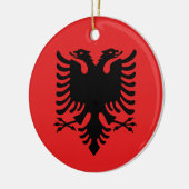 Ornament met vlag van Albanië (Links)