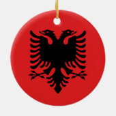 Ornament met vlag van Albanië (Achterkant)