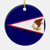 Ornament met vlag van Amerikaans-Samoa (Achterkant)